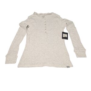 Riders by Lee Men’s Light Gray Henley Shirt - Size XL - NWT